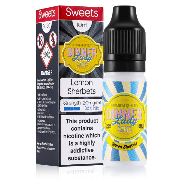 Salt Nic Lemon Sherbets Bottle & Carton