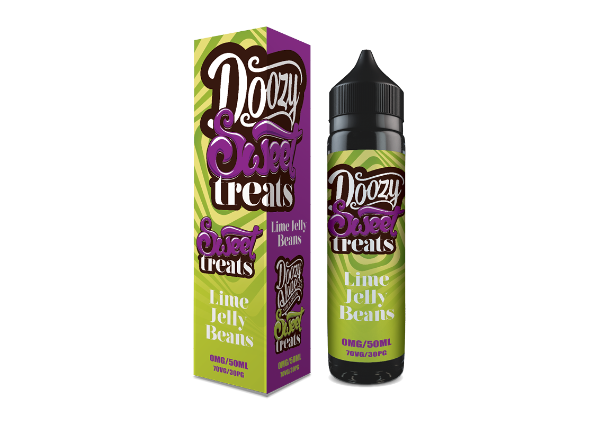 Lime Jelly Beans Doozy Sweet Treats 50ml Shortfill & Box Large